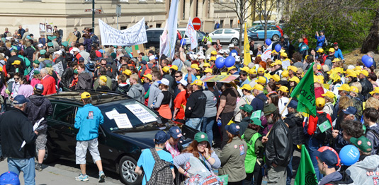 Митинг в Праге 2012