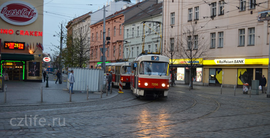 Трамваи  в Праге