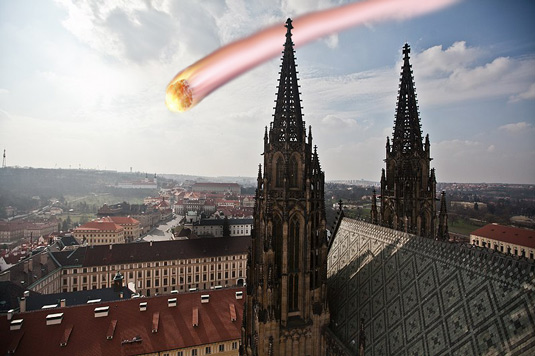 Что было бы, если метеорит упал в Праге