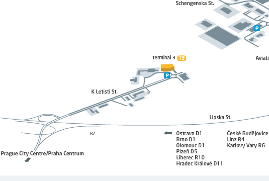 Терминал 3 в аэропорту  Праги (Terminal 3)