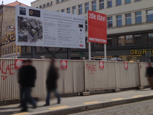 Строящийся ТЦ в центре Праги переименовали