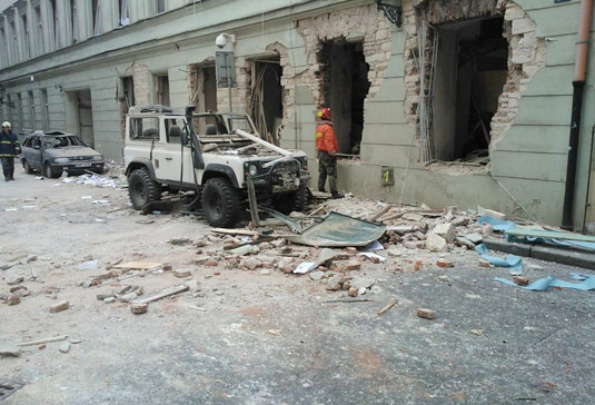 Взрыв в Праге 29 апреля 2013