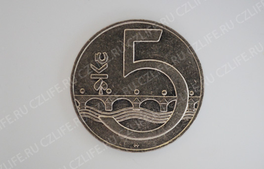5 чешских крон 1993 года