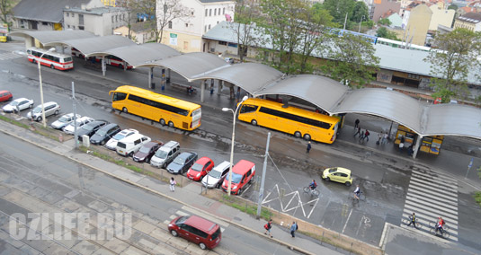 Фотография автобусного вокзала в Брно